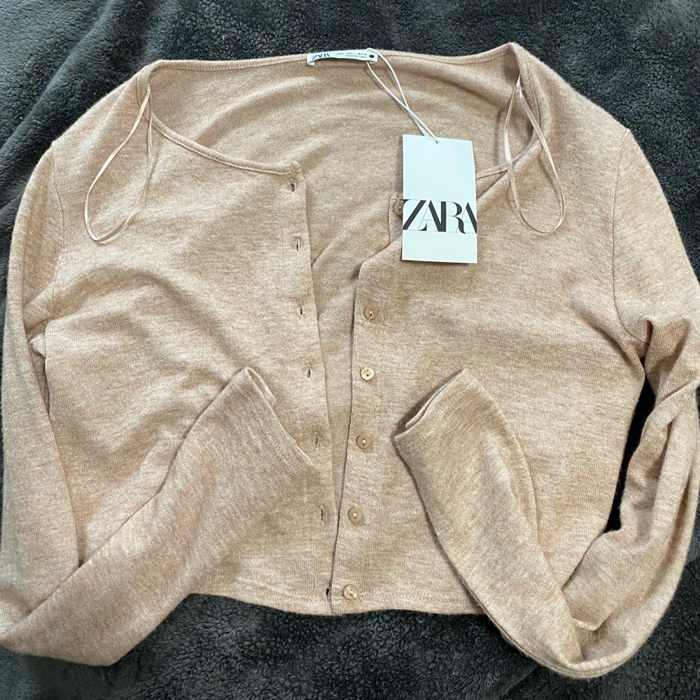 Zara tan sweater size large new with tags - Picture 1 of 6